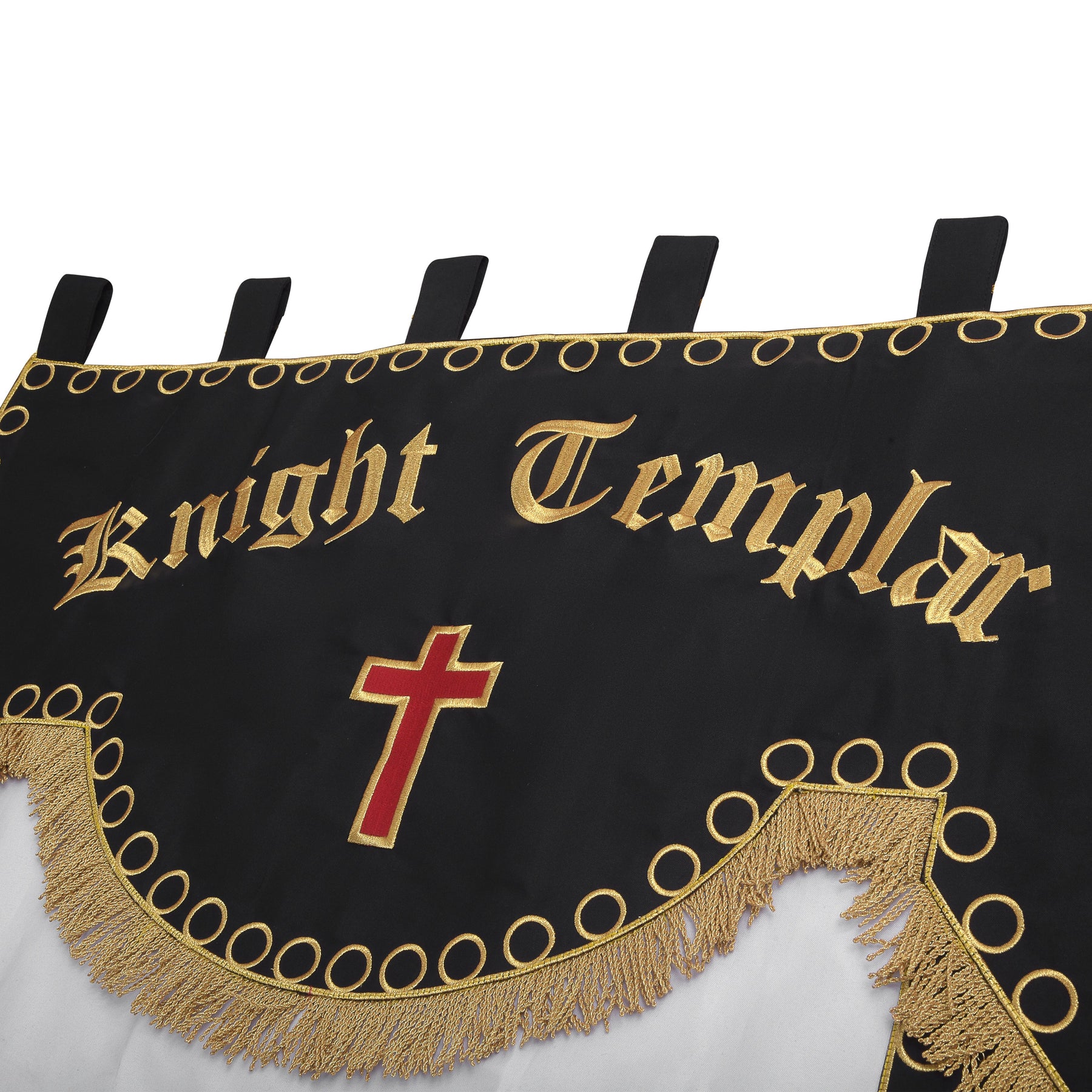 Knights Templar Commandery Banner - Machine Embroidery - Bricks Masons