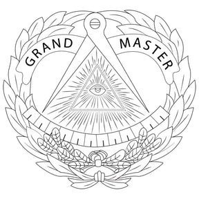 Grand Master Blue Lodge Ring - Black - Bricks Masons