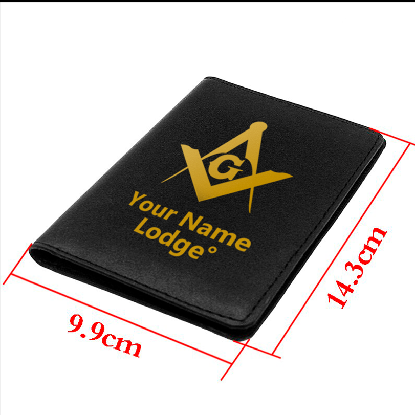 Master Mason Blue Lodge Wallet - Black & Brown - Bricks Masons