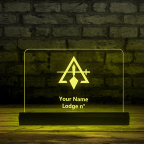 Council LED Sign - 3D Glowing light - Bricks Masons