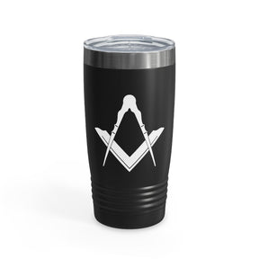 Master Mason Blue Lodge Ringneck Tumbler - 20oz Square & Compass - Bricks Masons