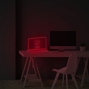 Grand Master Blue Lodge LED Sign - 3D Glowing light - Bricks Masons