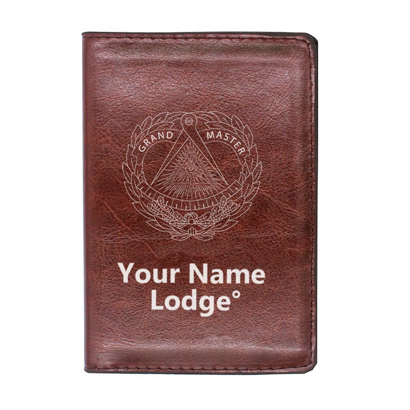 Grand Master Blue Lodge Wallet - Black & Brown - Bricks Masons