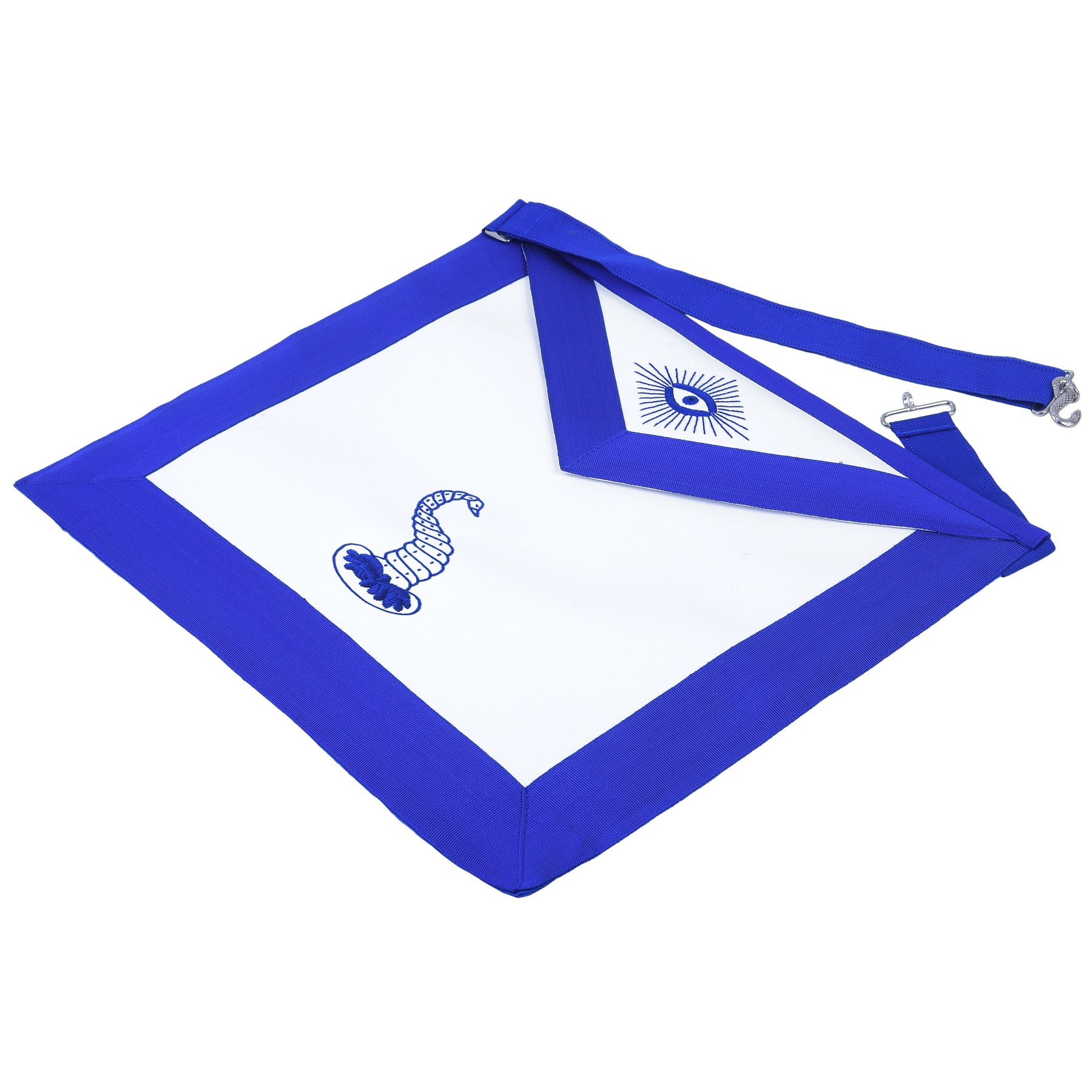 Junior Steward Blue Lodge Officer Apron - Machine Embroidery - Bricks Masons
