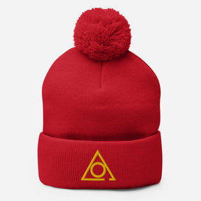 LOCOP Beanie - Pom Pom in Red for Christmas - Bricks Masons