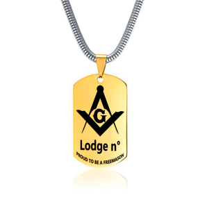 Master Mason Blue Lodge Necklace - (Various Colors) - Bricks Masons