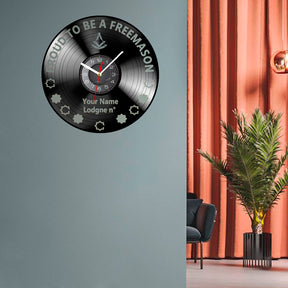 Past Master Blue Lodge Clock - Vinyl Record - Bricks Masons