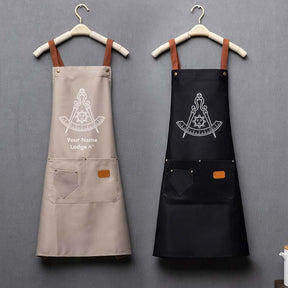 Past Master Blue Lodge California Regulation Work Apron - Various Colors - Bricks Masons