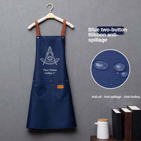 Past Master Blue Lodge California Regulation Work Apron - Various Colors - Bricks Masons