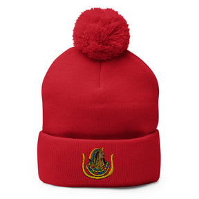 PHA DOI Beanie - Pom Pom in Red for Christmas - Bricks Masons