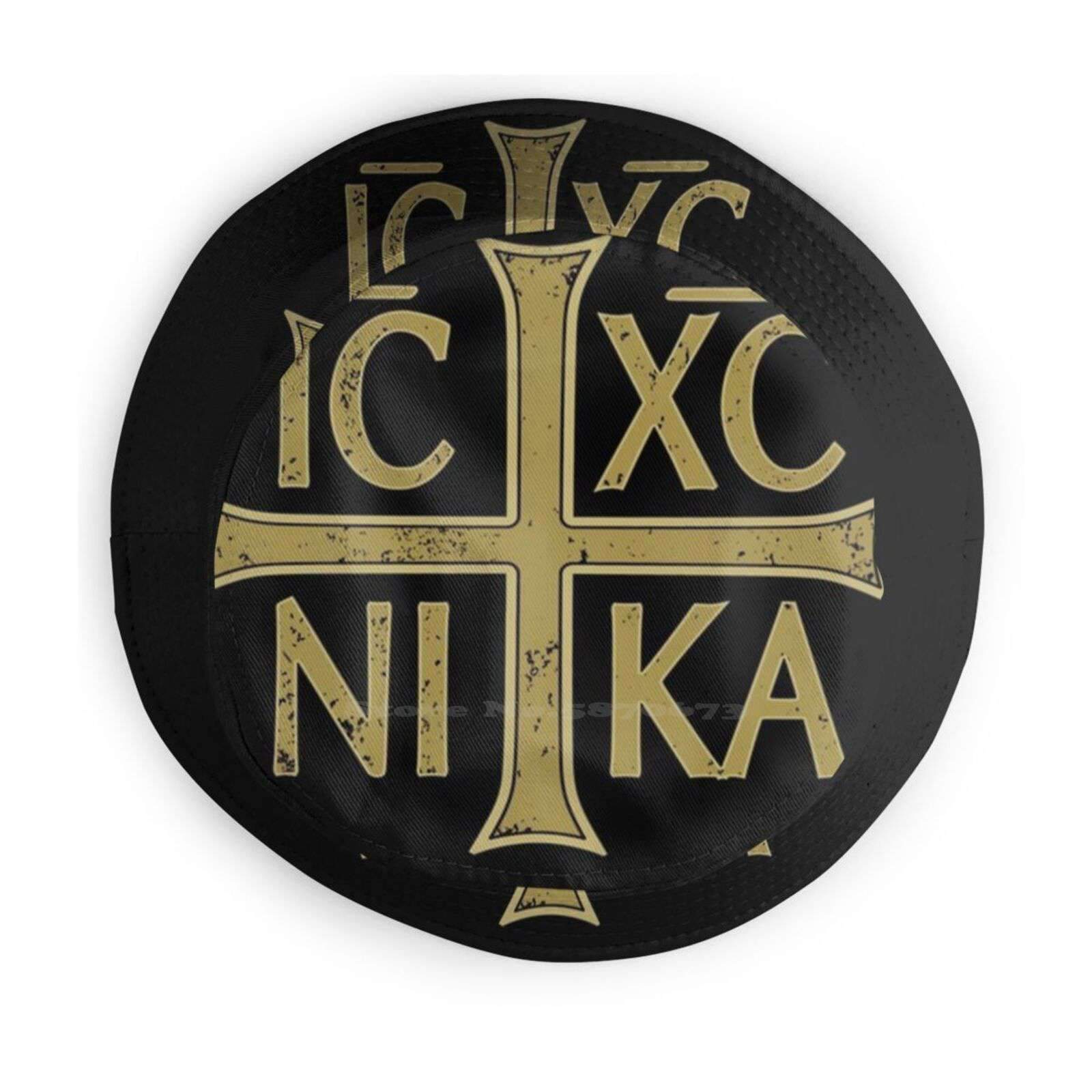 Knights Templar Commandery Bucket Hat - IC XC NI KA Cross - Bricks Masons