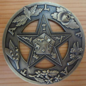Order of the Eastern Star Masonic Auto Car Badge Emblem - Bricks Masons
