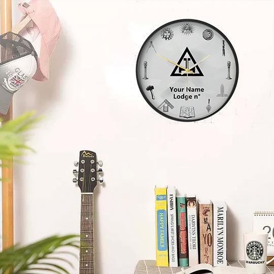 Royal Arch Chapter Clock - Frame with LED - Bricks Masons