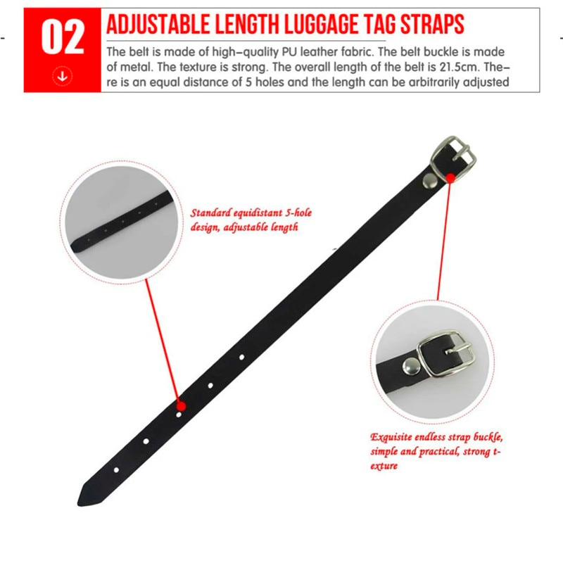 Shriners Luggage Tag - Black Leather - Bricks Masons