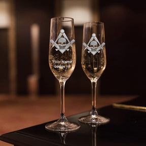 Widows Sons Champagne Flute - 2 Pieces Set - Bricks Masons