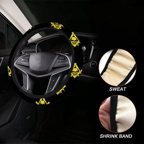 Widows Sons Steering Wheel Cover - White & Gold - Bricks Masons
