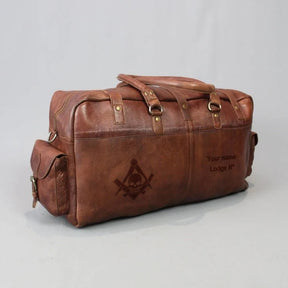 Widows Sons Travel Bag - Conker Brown Leather - Bricks Masons